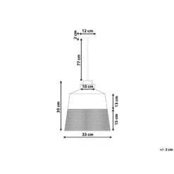 Beliani Hanglamp MUGA - Zwart Metaal -Leen Bakker e8cb2ad817d646ebb37859e8f6fd0359
