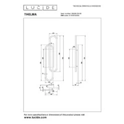 Lucide THELMA Wandlamp - Zwart -Leen Bakker e9c0d548b1a442fd889fc9bdffd25913