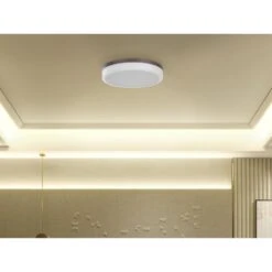 Beliani Plafondlamp SAKAE - Wit Staal -Leen Bakker eb4e97b02b144bd88714271cd58fc8db