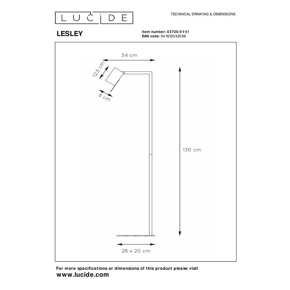Lucide LESLEY Leeslamp - Taupe 7 Lucide LESLEY Leeslamp - Taupe - Afbeelding 7