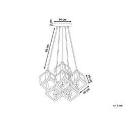 Beliani Hanglamp CHRISOLA - Zwart Metaal -Leen Bakker ec9dc3c75a524a39b952eeee2735559f