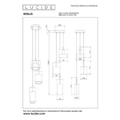 Lucide NINJA Hanglamp - Multicolor 16 Lucide NINJA Hanglamp - Multicolor -Leen Bakker ede29e4c69e74142b3bf5f8c634df40e