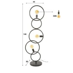 Hoyz Collection - Vloerlamp Loop 3-lichts - Artic Zwart 9 Hoyz Collection - Vloerlamp Loop 3-lichts - Artic Zwart -Leen Bakker ee3cadb81f6f4904aa82f94530694630