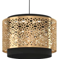 EGLO Sandbach Hanglamp - E27 - Ø 42 Cm - Zwart/Goud - Staal -Leen Bakker eedf9a6e87d848cc9da04bc55adb46f2