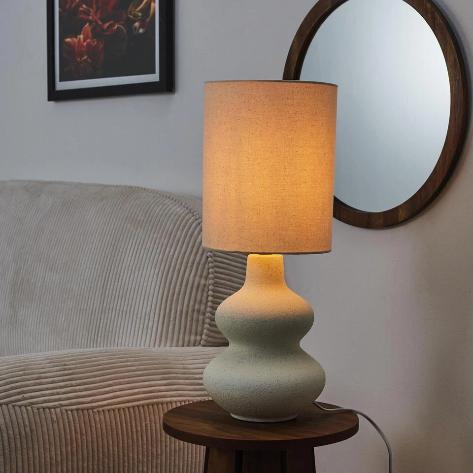 Home Deco Factory Tafellamp Creme Wit - Organisch - H50 Cm 6 Home Deco Factory Tafellamp Creme Wit - Organisch - H50 Cm - Afbeelding 6