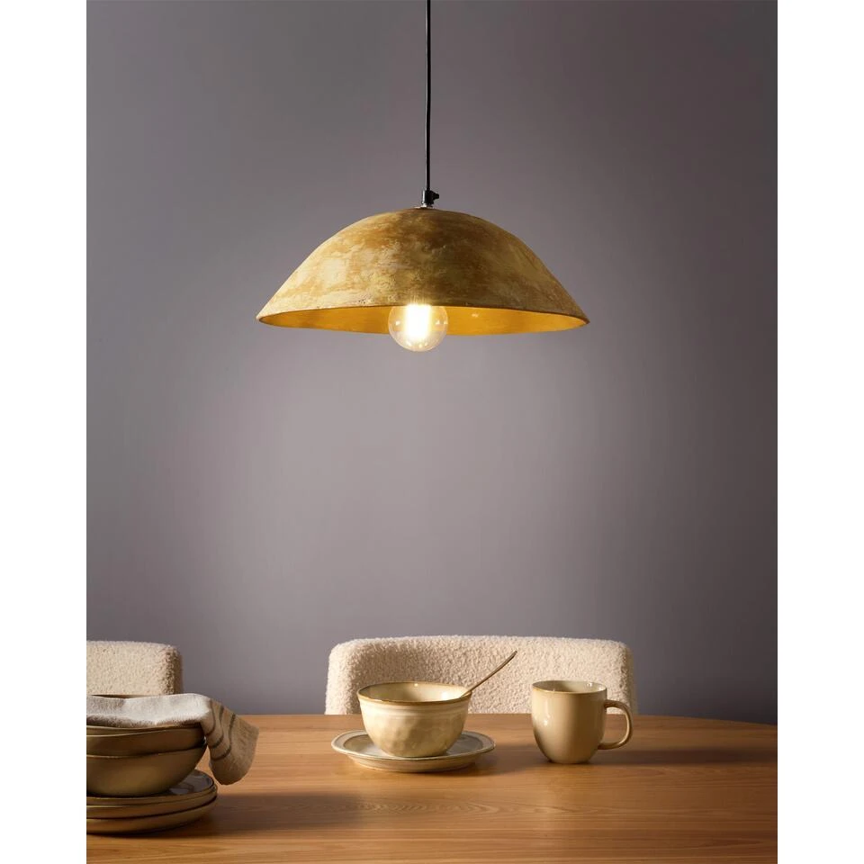 WAYAMBO - Hanglamp - Geel - Papier-maché 2 WAYAMBO - Hanglamp - Geel - Papier-maché - Afbeelding 2