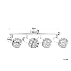 Beliani Muurlamp CHENAB - Goud Metaal 6 Beliani Muurlamp CHENAB - Goud Metaal -Leen Bakker f42e29cec5c54c6bb8ccb65a8f0ba649
