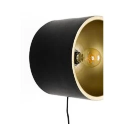 Puur - Dudley Wandlamp Rond M - Zwart/goud -Leen Bakker f4be47d898104fc189a58588a6ccfa9d