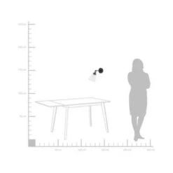 Beliani Muurlamp LOVAT - Zwart Metaal -Leen Bakker f52bda1635044273bab400da01cbf0dc