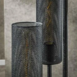 Hoyz Collection - Vloerlamp 5L Getrapt Tube Mesh - Artic Zwart -Leen Bakker f97be0cf269847b9b1494dbd3ddfd45d