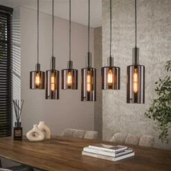 Hoyz Collection - Hanglamp Sepiora 6-lichts - Sienna Brown -Leen Bakker fae095ca598a4a118049654868cd8958