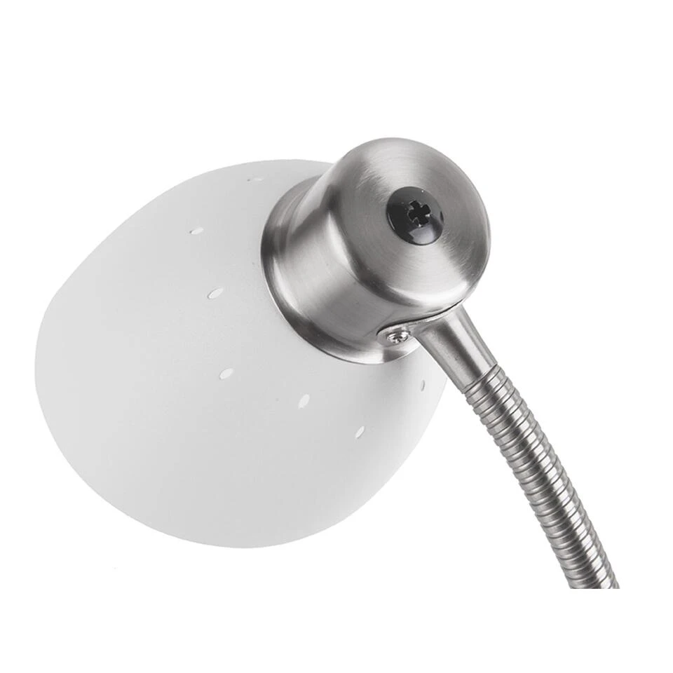 Leitmotiv Tafellamp Dorm - IJzer Mat Wit - 21x10x30cm 3 Leitmotiv Tafellamp Dorm - IJzer Mat Wit - 21x10x30cm - Afbeelding 3