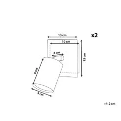 Beliani Muurlamp TIGRIS - Wit Metaal -Leen Bakker fbe9455f4f5a4ace95025a5c3729407c