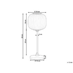 Beliani Tafellamp TOSNA - Zwart Ijzer -Leen Bakker fc47e8e48b6d44aeabc14de8c07976b3