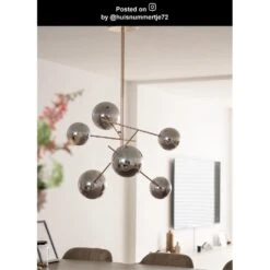 Lucide ALARA Hanglamp - Goud -Leen Bakker fede27a9691941d29224c36aa010f7d1