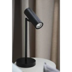 Tafellamp Napels - Zwart - 19x14x40 Cm -Leen Bakker sf 60301483 1012